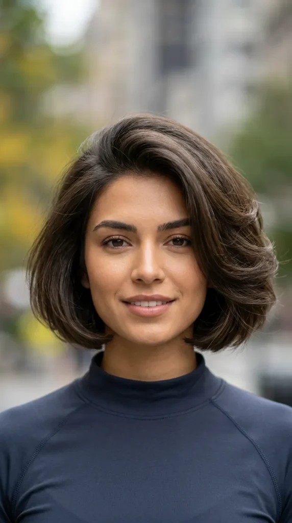 Bouncy Blowout Bob for Thin Hair