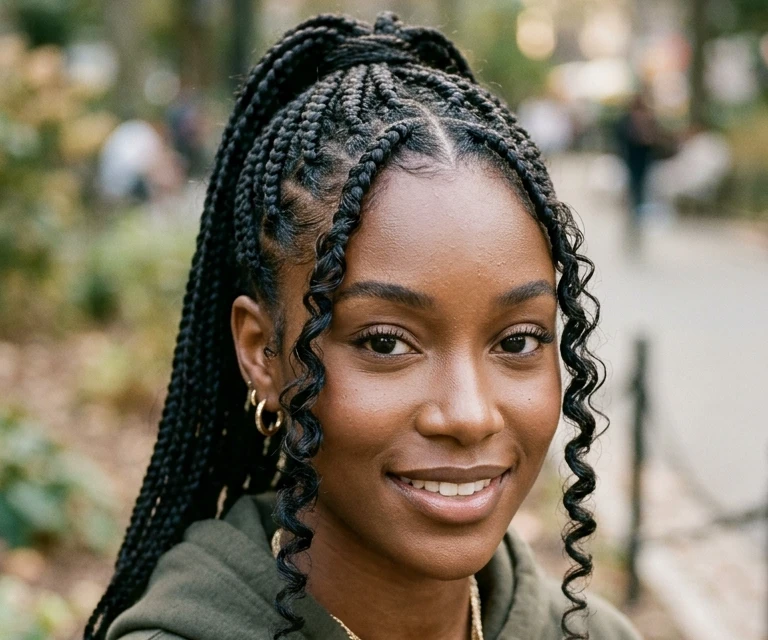 Braid Ponytail Hairstyles for Black Hair