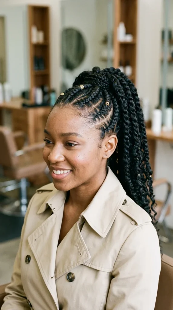 Braided Accent Ponytail
