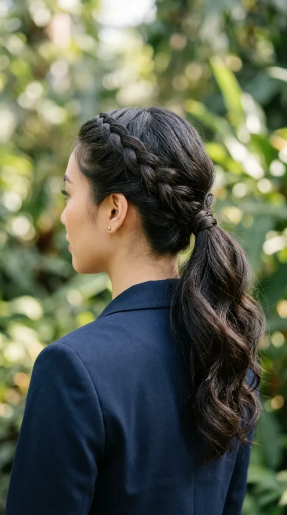 Braided Ponytail with Soft Texture