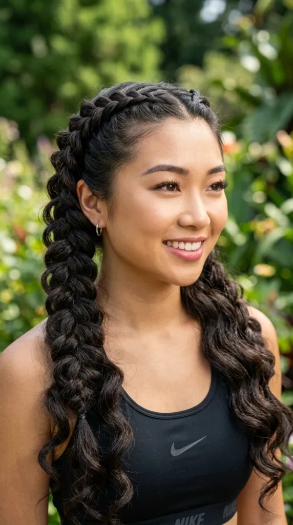 Butterfly Braids with Loose Waves
