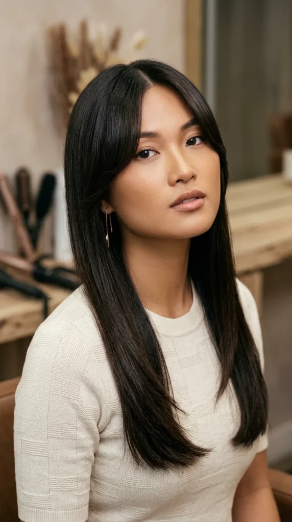 Center-Part Curtain Bangs