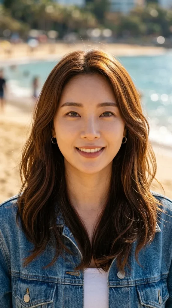 Chestnut Brown Korean Hair
