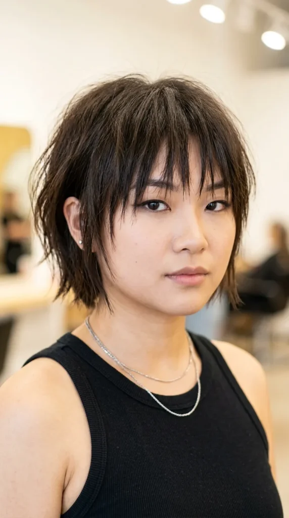 Choppy Bangs for an Edgy Look