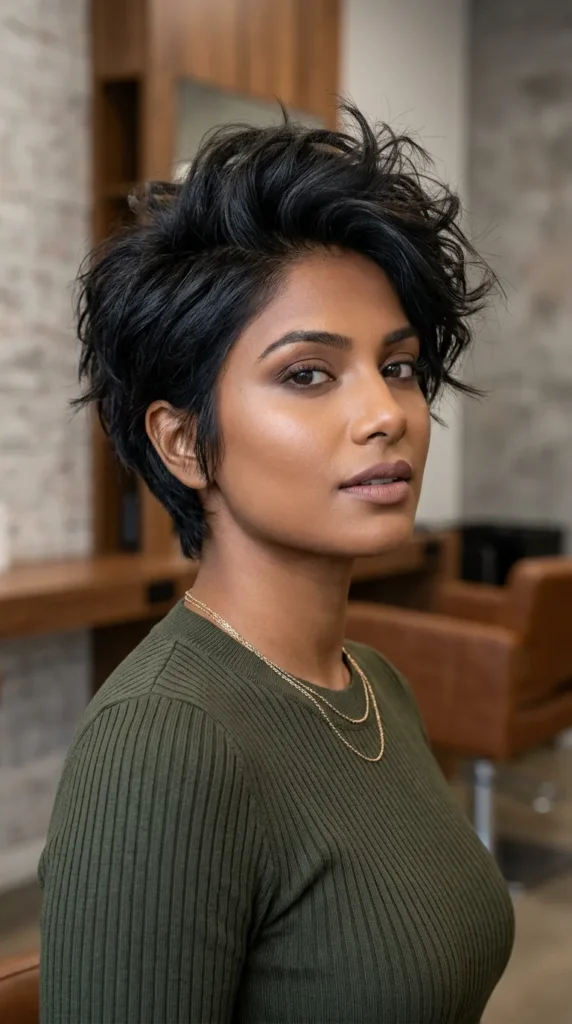 Choppy Short Layered Pixie with Volume