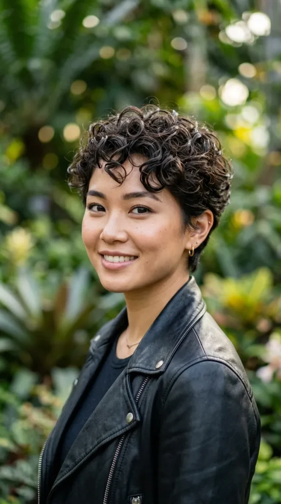 Classic Curly Pixie Style