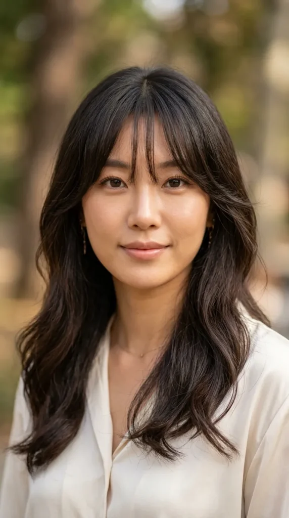 Classic Korean Curtain Bangs