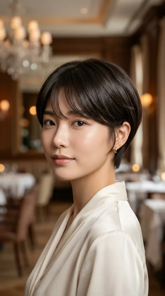 Classic Korean Pixie Haircut