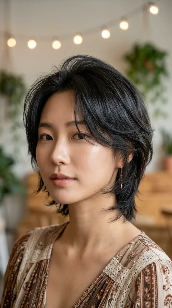 Classic Korean Short Wolf Cut