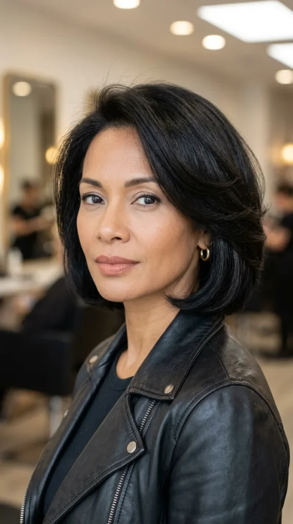 Classic Layered Bob with Soft Volume