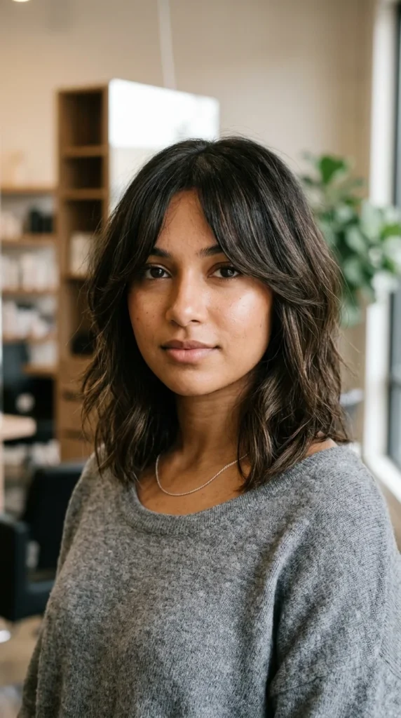 Clavi Cut with Curtain Bangs
