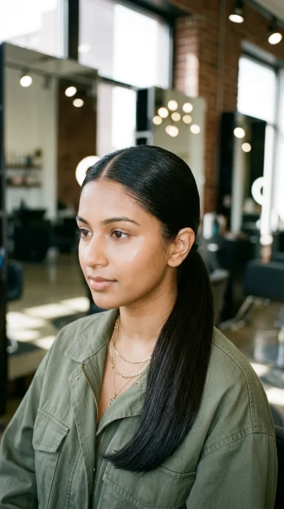 Clean Girl Low Ponytail