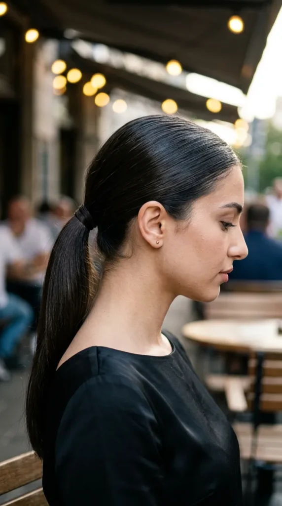 Clean Girl Sleek Ponytail