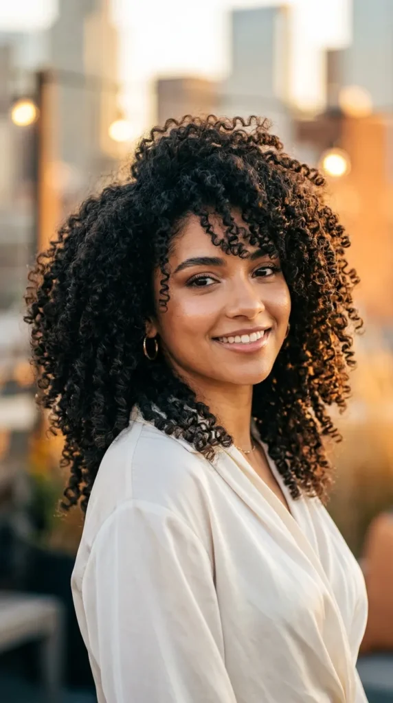 Coily Curly Wolf Cut