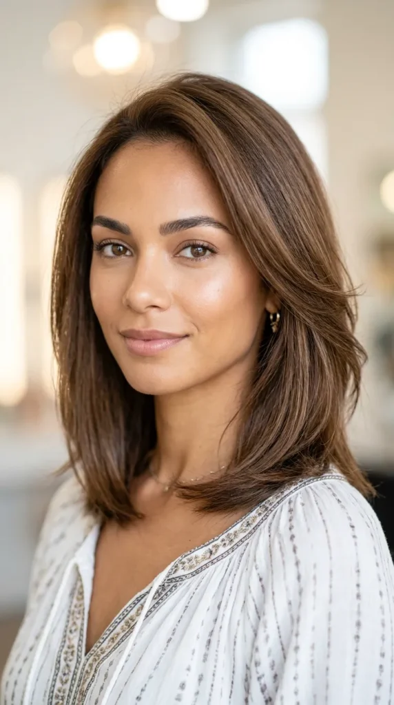 Collarbone Cut for Thin Hair with Invisible Layers