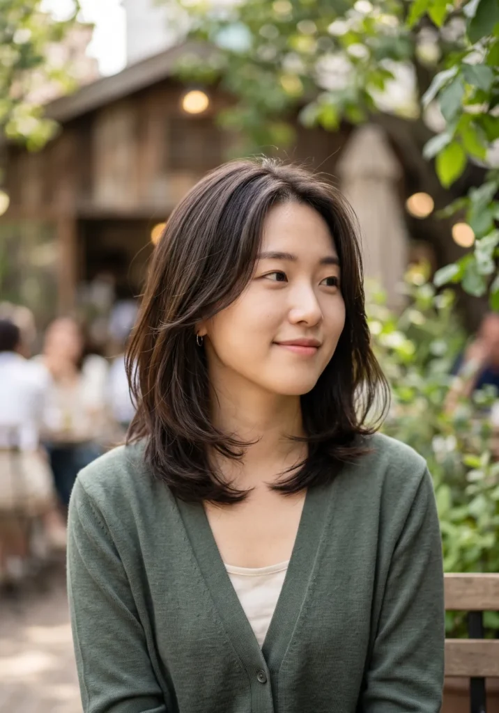 Collarbone Korean Layered Bob