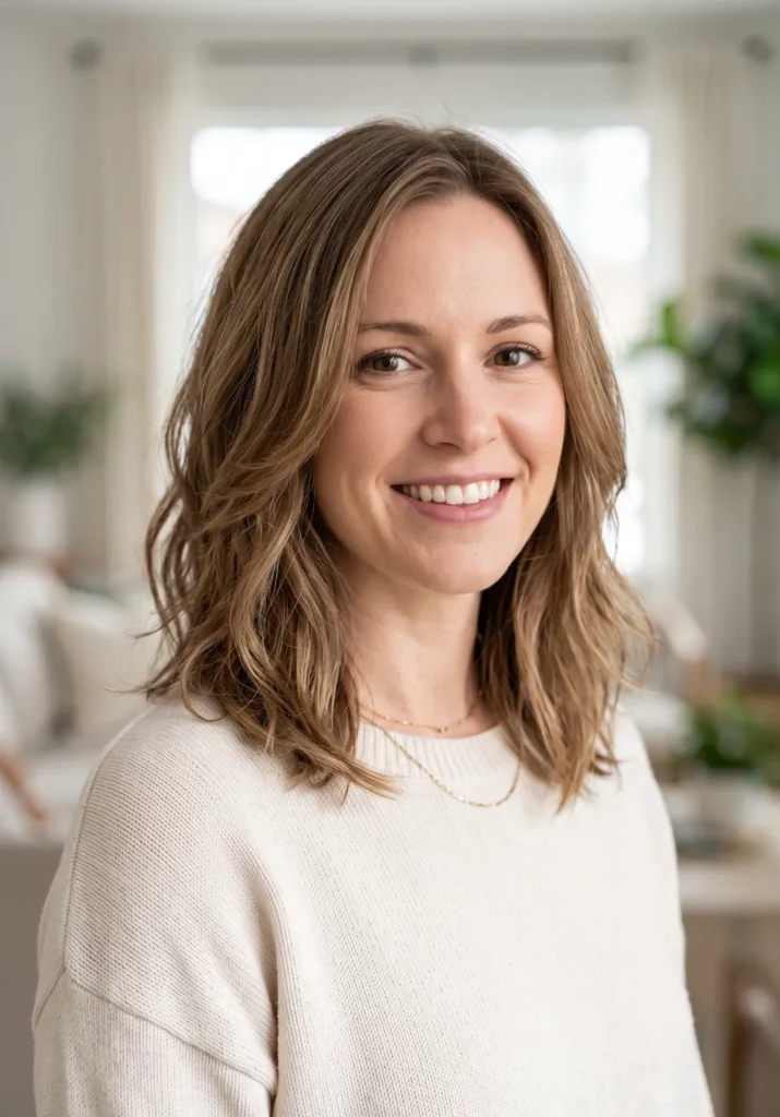 Collarbone Layered Lob for Thin Hair