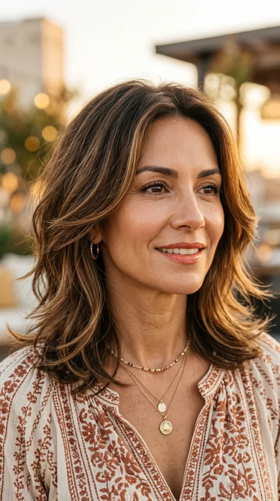 Collarbone-Length Feathered Lob