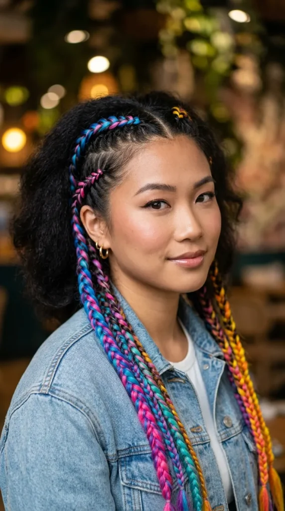 Color Extension Accent Braids