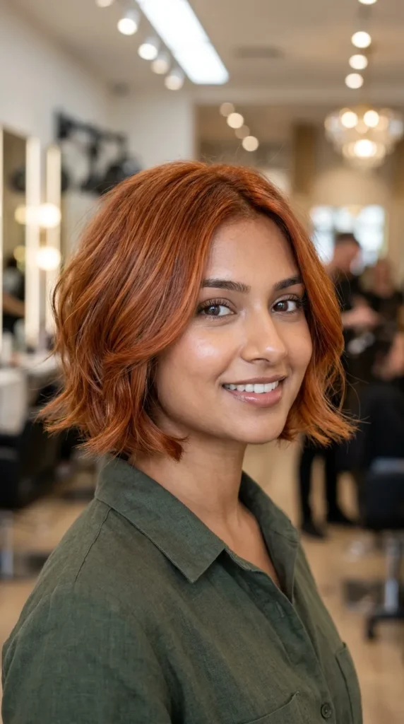 Copper Bob with Soft Layers