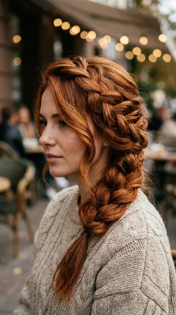 Copper Long Hair Style