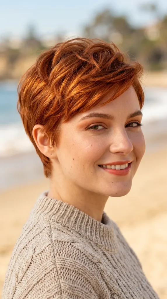 Copper Pixie Hair Trend