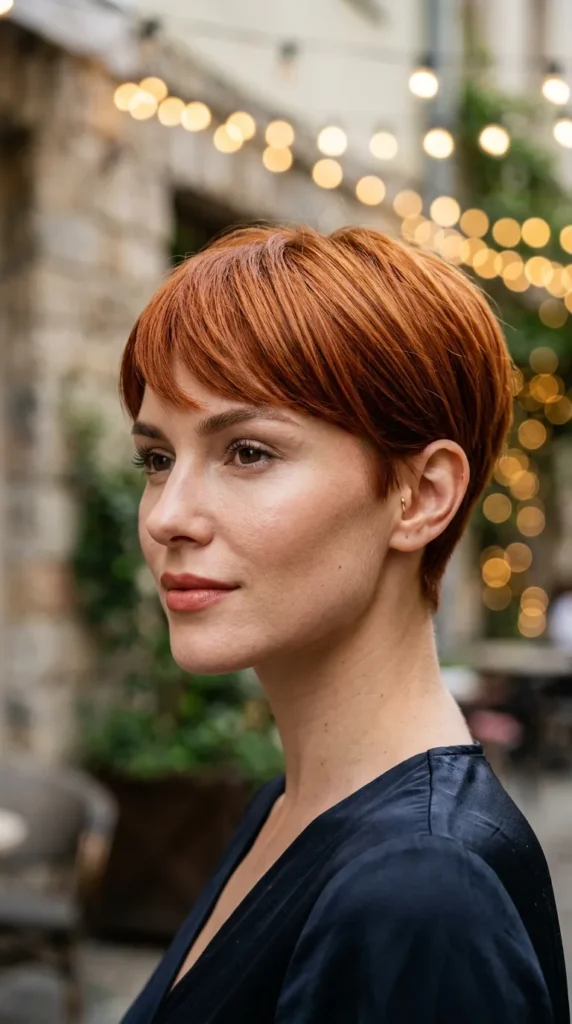 Copper Pixie for Oval Face