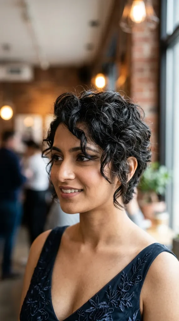 Curly Bixie Cut
