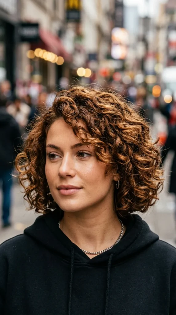 Curly Bob for Square Face Shapes