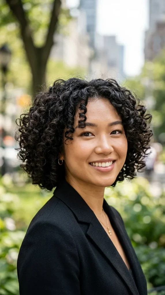 Curly Bob for Thick Natural Hair