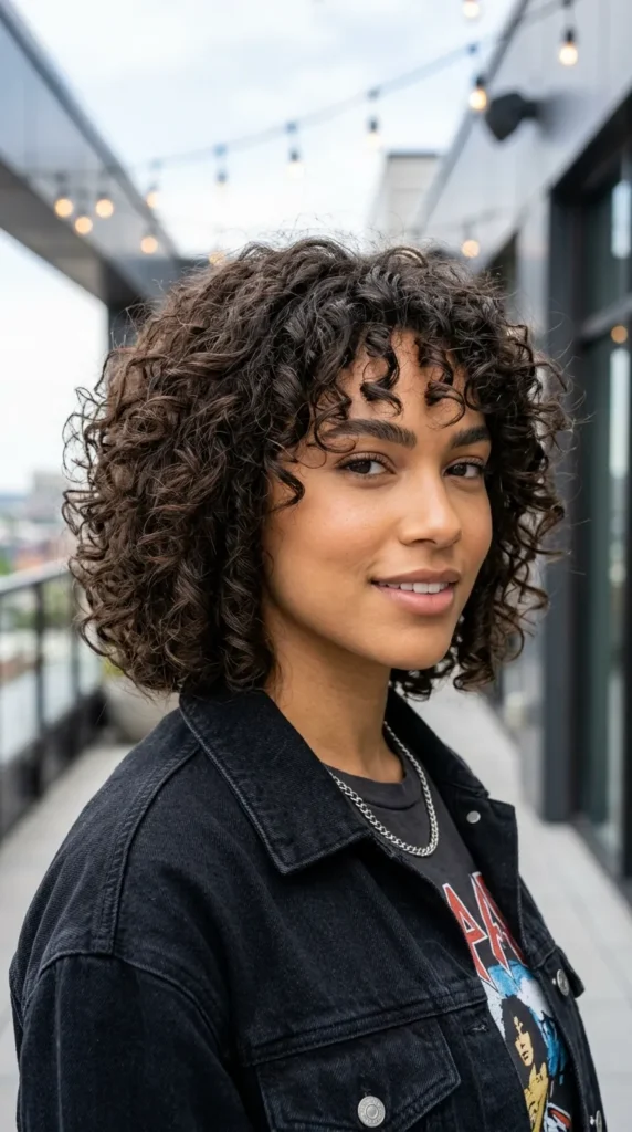 Curly Bob with Layers