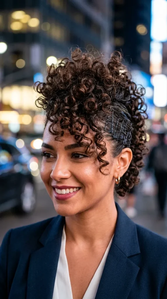 Curly Faux Hawk