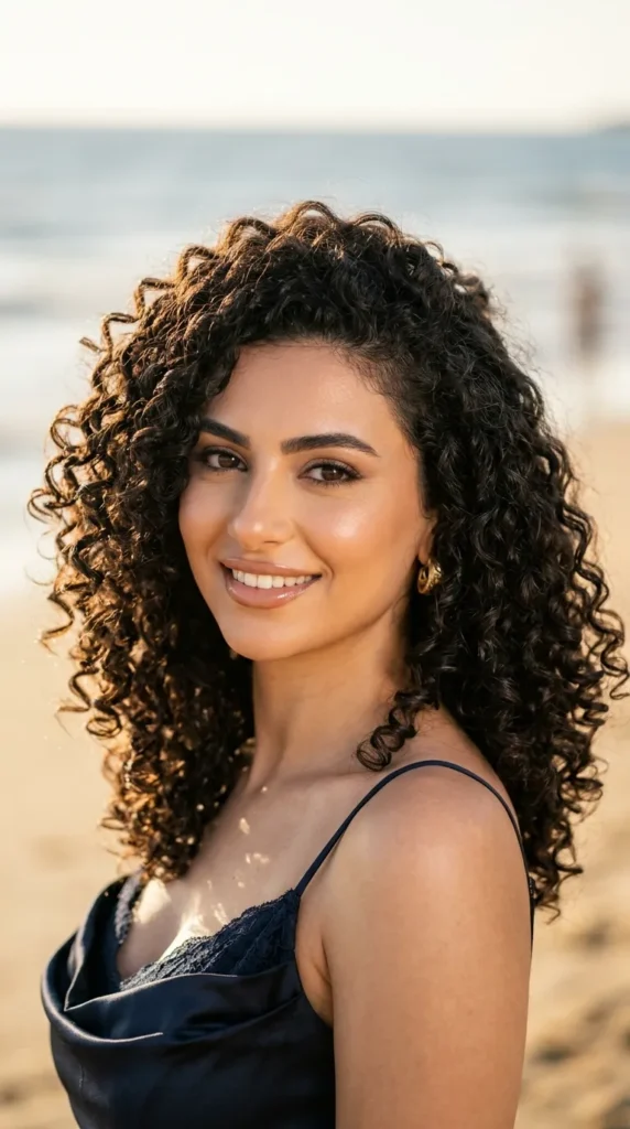 Curly Hair with Internal Layers