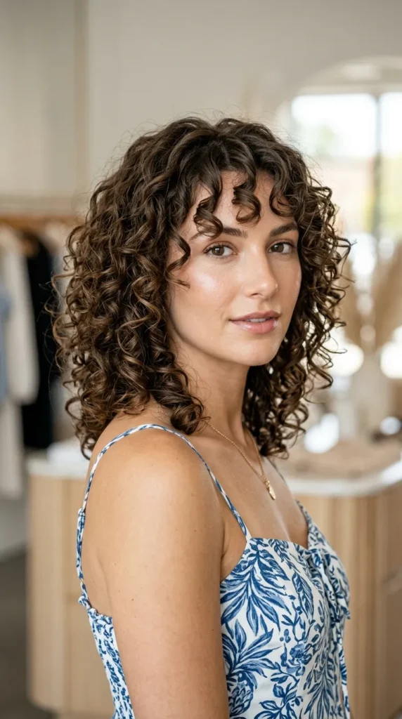 Curly Hair with Invisible Layers