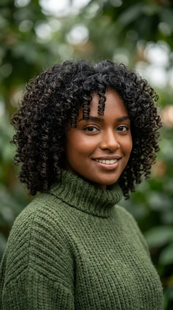 Curly Haircut for Thick Coily Hair
