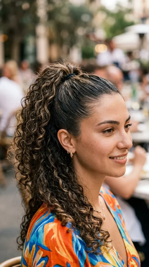 Curly High Ponytail