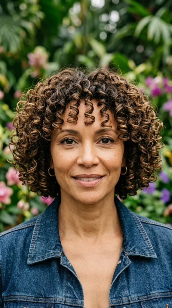 Curly Italian Bob That Enhances Natural Texture