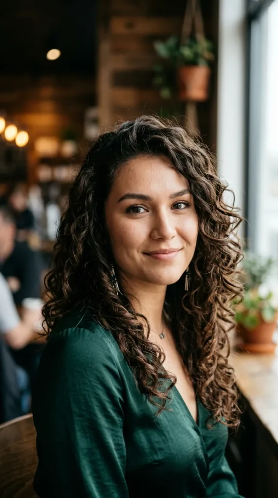 Curly Layers on Long Hair