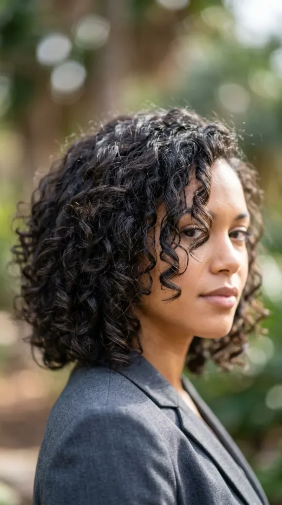 Curly Lob with Layers