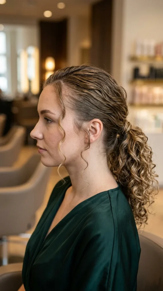 Curly Low Ponytail