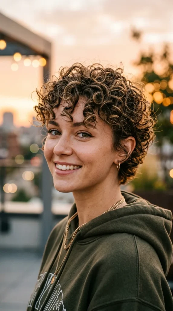 Curly Pixie with Defined Texture