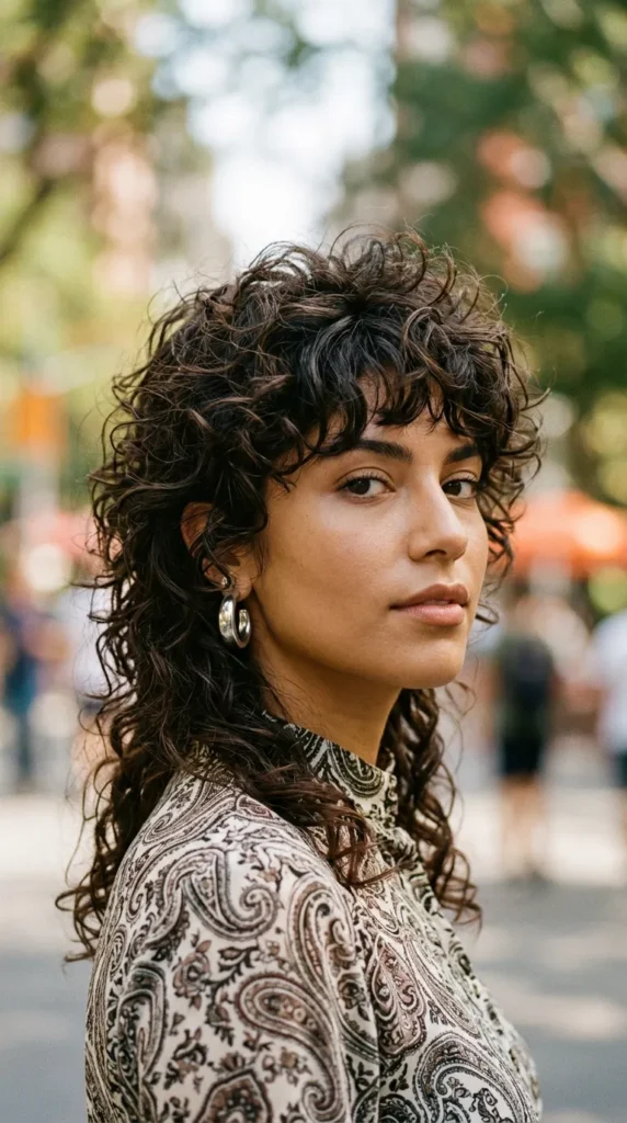 Curly Wolf Cut