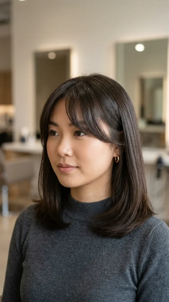 Curtain Bangs for Fine Hair Without Layers