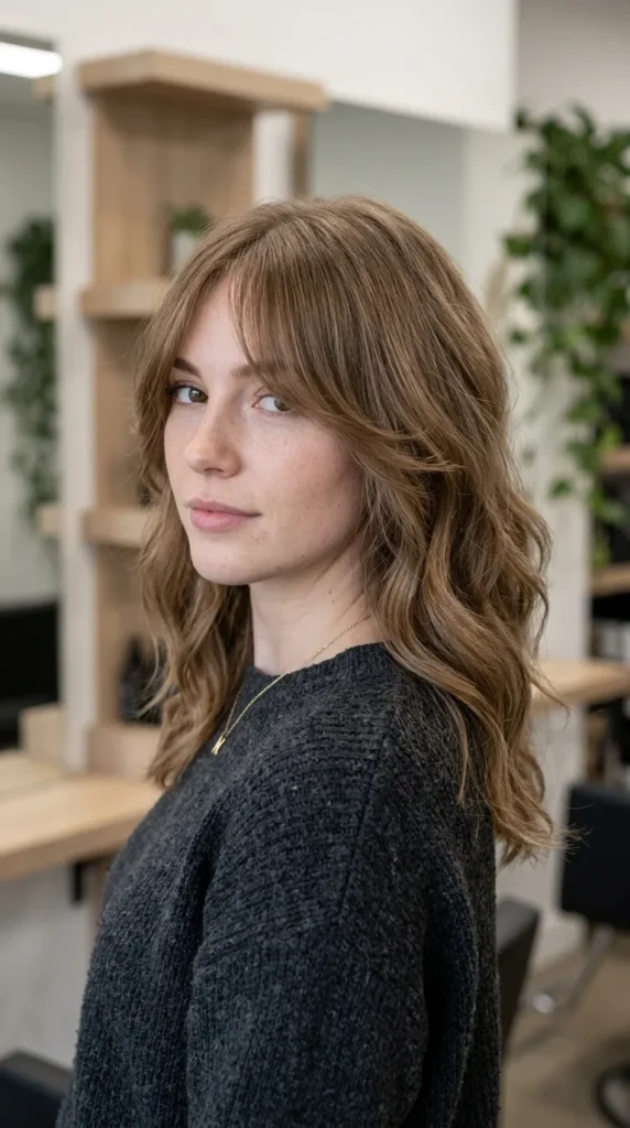 Curtain Bangs for Fine Hair with Light Layers