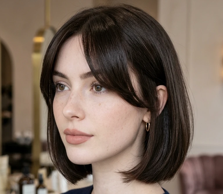Curtain Bangs with Bob Haircuts