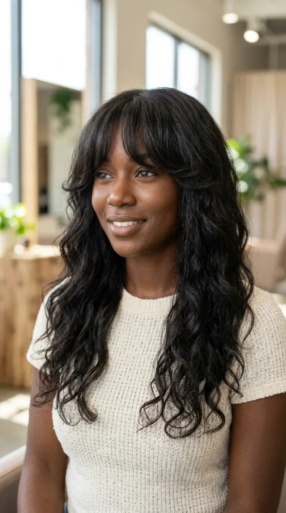 Curtain Bangs with Soft Texture