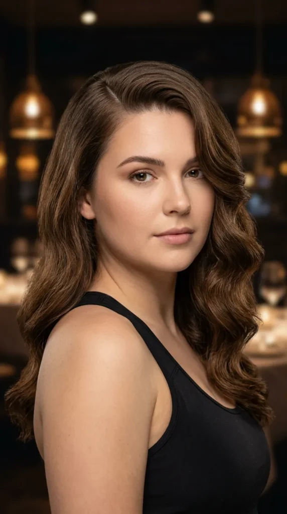 Deep Side-Part Body Wave Hairstyle