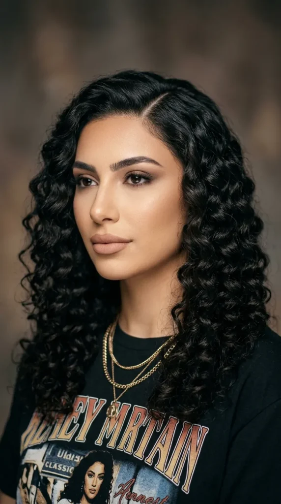 Deep Wave Sew-In with Side Part