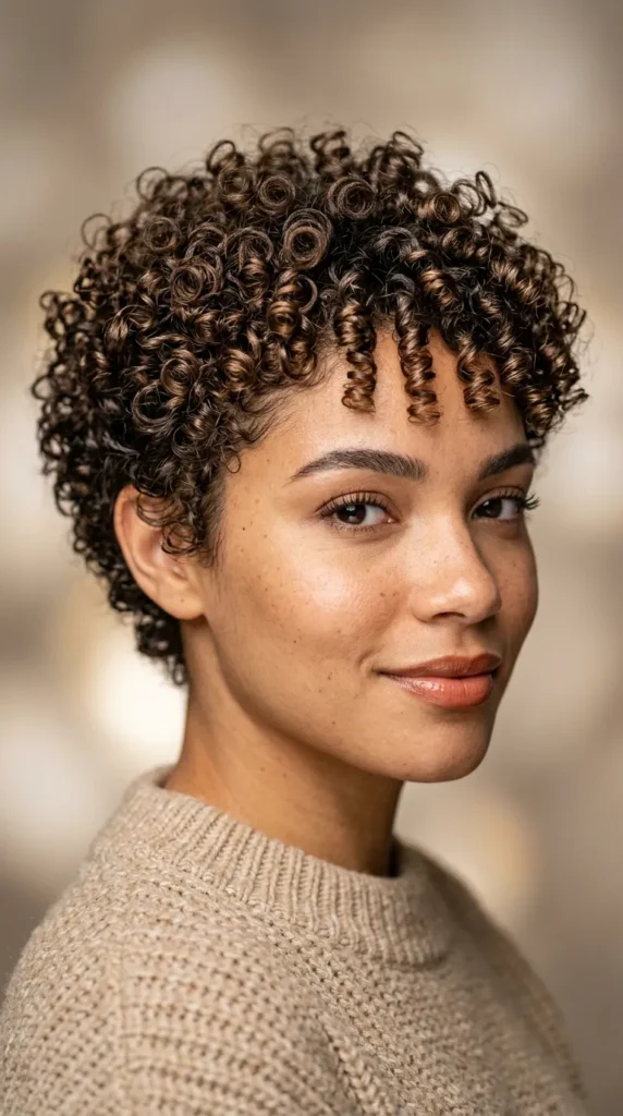 Defined Ringlet Pixie