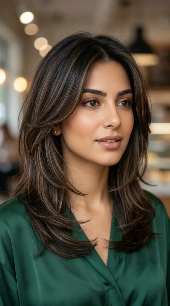 Dimensional Layers for Oval Face
